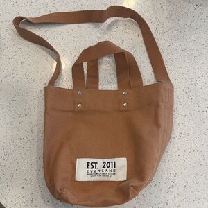Everlane Brown Canvas Tote Bag